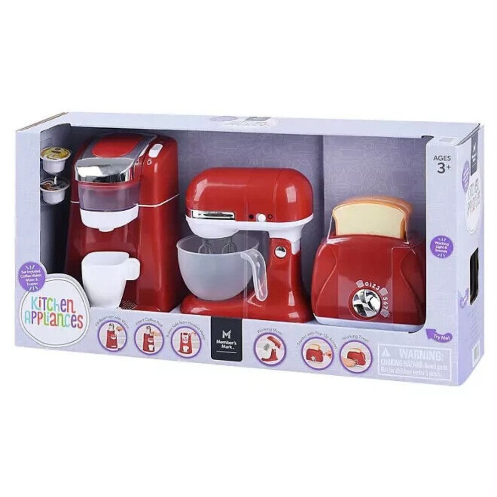 Member's Mark Gourmet Kitchen Appliance Set Red Condition: New